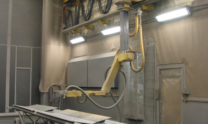 龍門(mén)式機(jī)器人噴砂房 龍門(mén)式機(jī)器人噴砂房